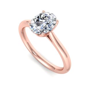 Oval 0.10 Carat Diamond Rings