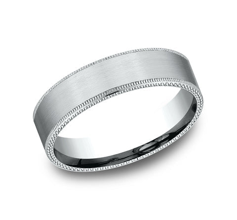 2.0mm Emerald Traditional Slightly Curved Men Wedding Ring
